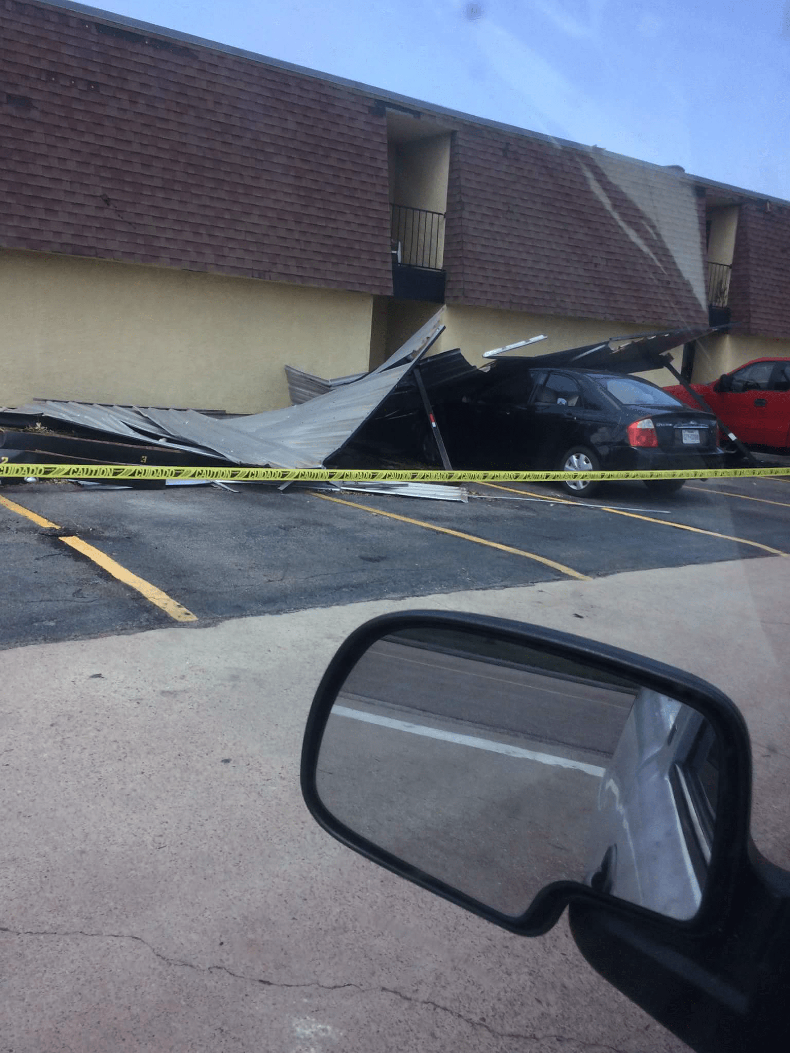 Authentic parking lot